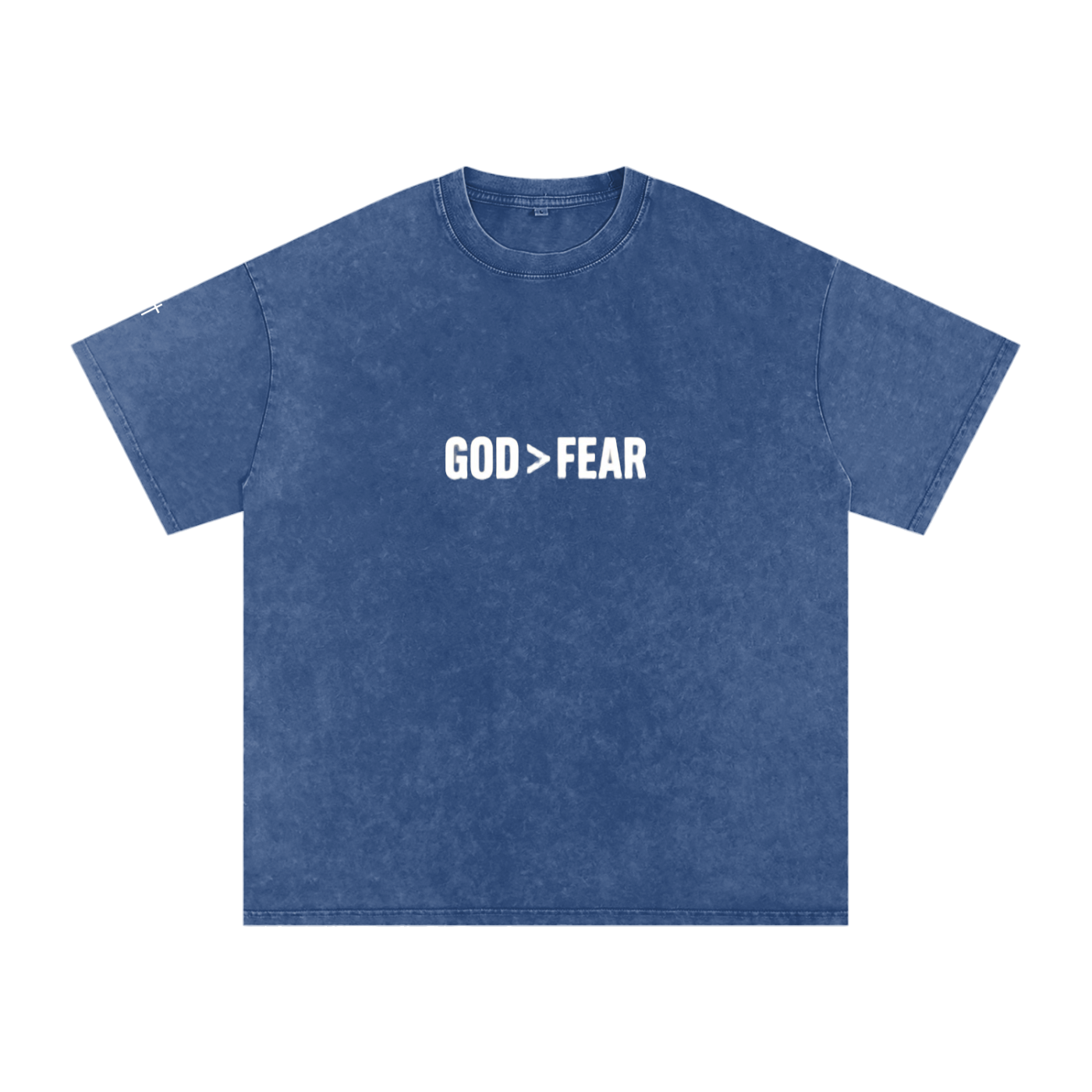 Snow Washed Oversized Cotton T-Shirt